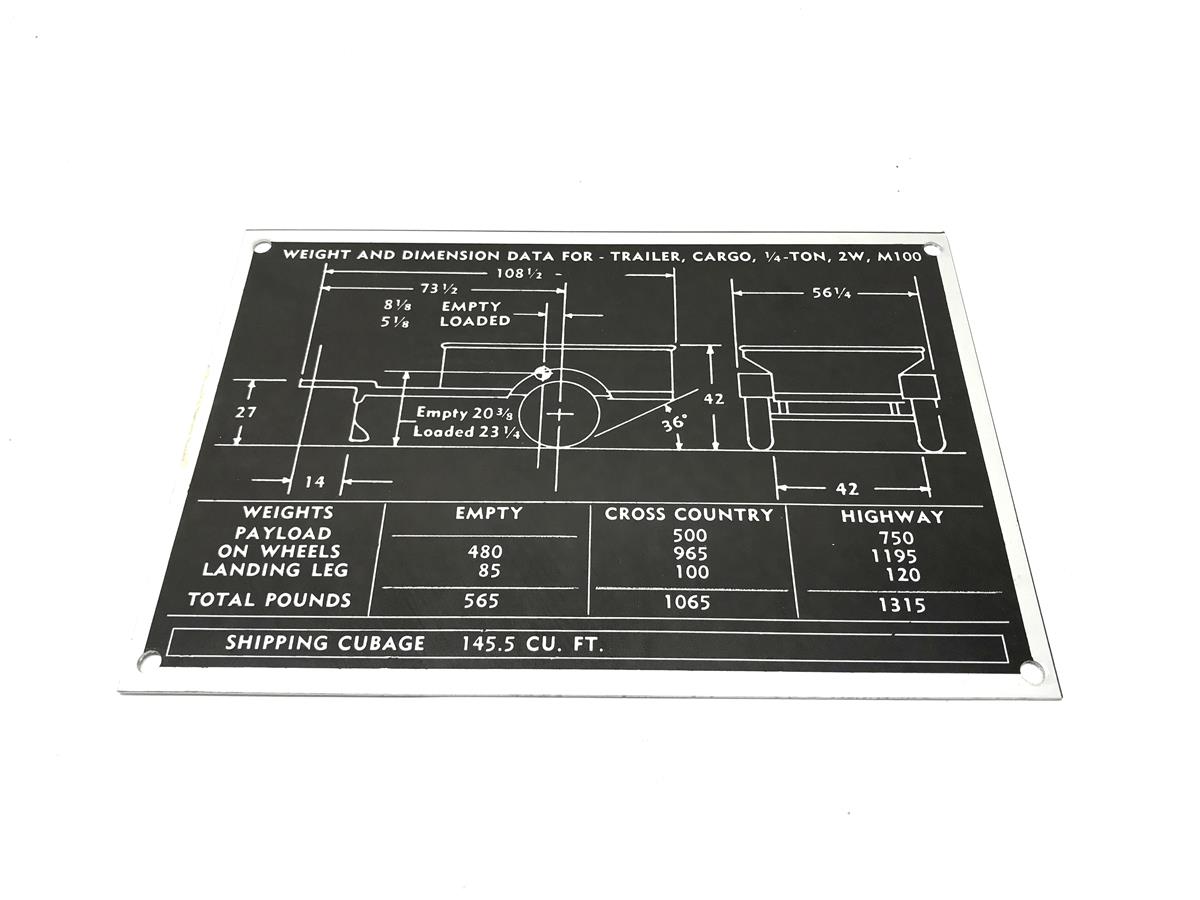 DT-518 | DT-518 14 Ton Cargo Trailer Weight and Dimension Data Plate (3).jpg
