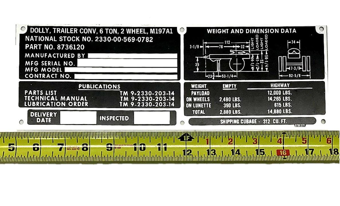 DT-558 | DT-558 M197A1 Dolly Trailer Data Tag (3).jpg