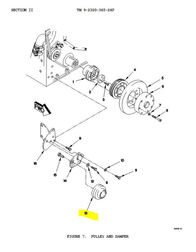 FM-511 | FM-511 Alternator Groove Pulley Tensioner LMTV FMTV DIA (1).JPG
