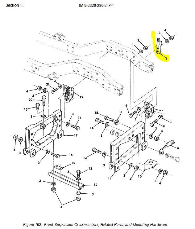 HM-3607 | Front Suspension Crossmembers Assembly Mounting Bracket Dia1.JPG