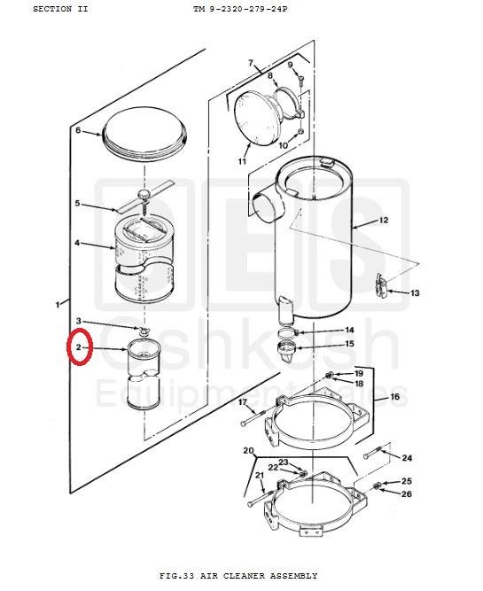 HEM-258 | HEM-258  Oskosh HEMTT Intake Air Filter (400).jpg