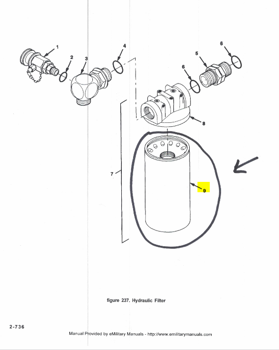 HET-104 | HET-104 Spin On Hydraulic Oil Filter Oshkosh M1070 HET Dia 1.PNG