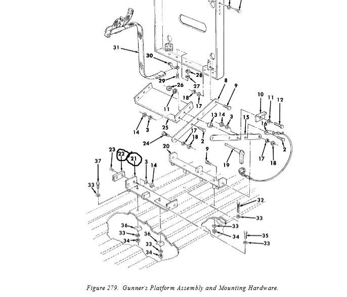 HM-1060 | HM-1060  Gunner Platform Base Mounting Bracket HMMWV.JPG