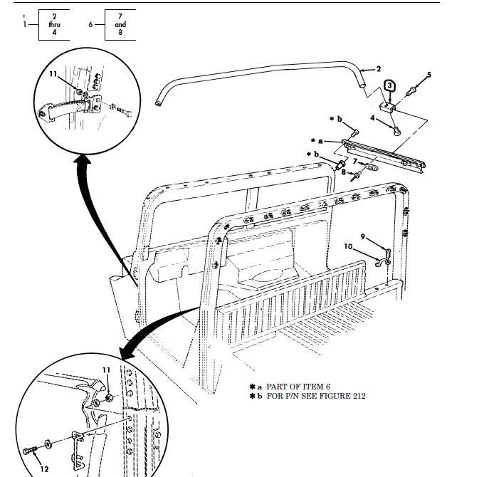 HM-1170 | HM-1170  HMMWV Soft Top Support Bow Retaining End.JPG