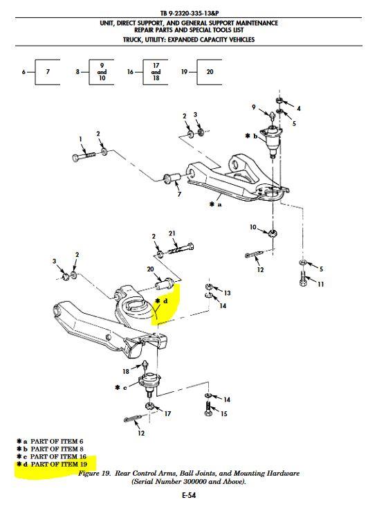 HM-1268 | HM-1268  Lower Rear Right HandFront Left Hand Control Arm HMMWV Dia1.JPG