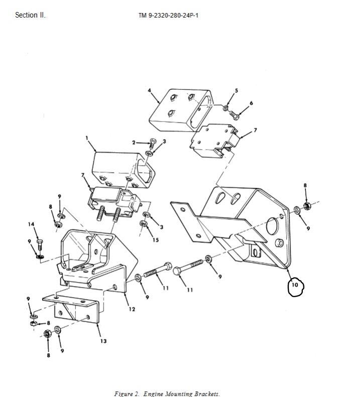 HM-1280 | HM-1280  6.5L Engine Mount Bracket HMMWV.JPG