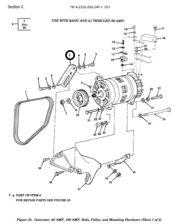 HM-1288 | HM-1288 Generator 60 Amp Bracket HMMWV.jpg