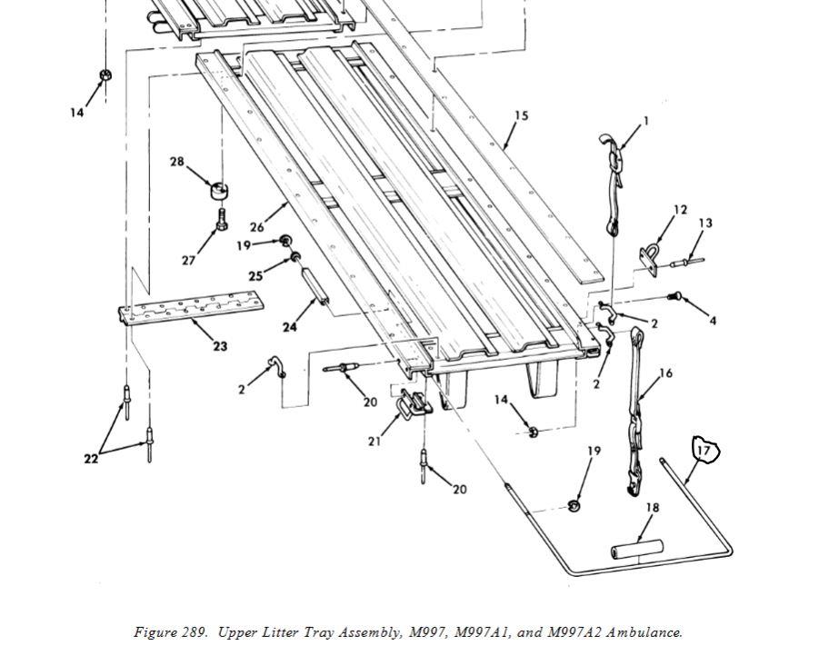 HM-1356 | HM-1356  Upper Litter Tray Bow Handle HMMWV.JPG