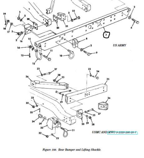 HM-1396 | HM-1396  Aluminum Rear Bumper HMMWV.JPG