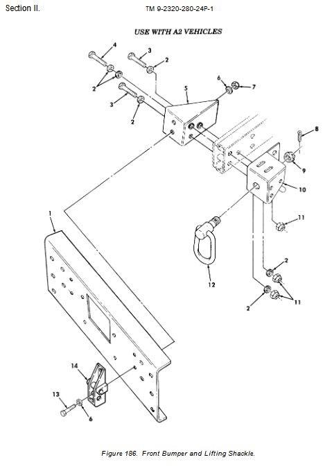 HM-1625 | HM-1625 Right Hand Front Bumper Bracket Dia1.JPG