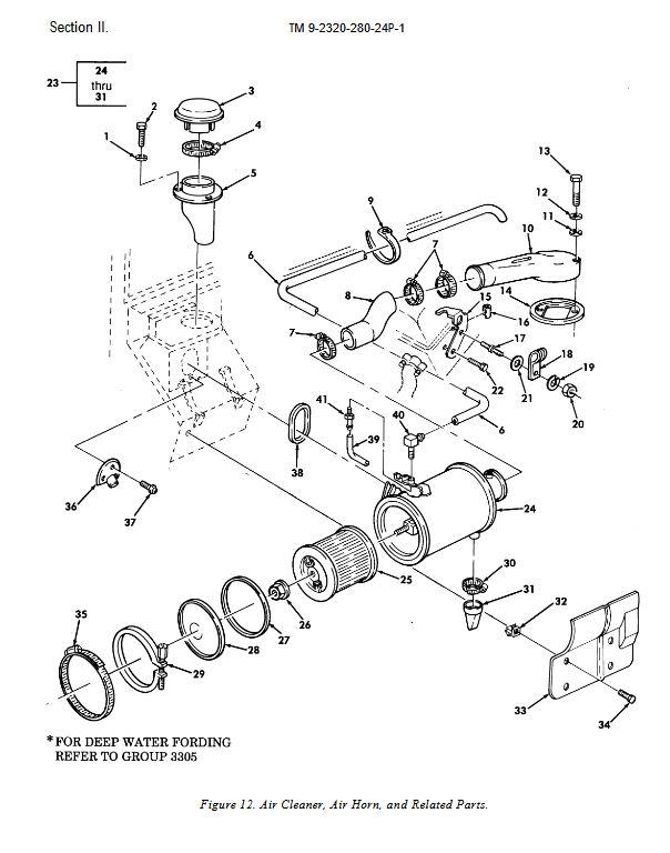 HM-1830 | HM-1830  Air Cleaner Assembly Hose HMMWV (1).JPG