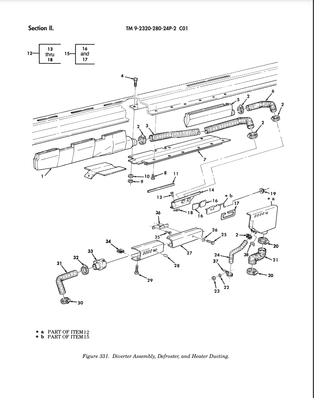 HM-1876 | HM-1876 Left Hand 3 Vent Nozzle Defroster HMMWV (6).png