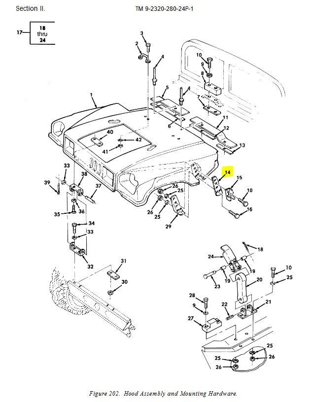 HM-1887 | HM-1887  Mending Hood Latch Plate HMMWV (5).JPG