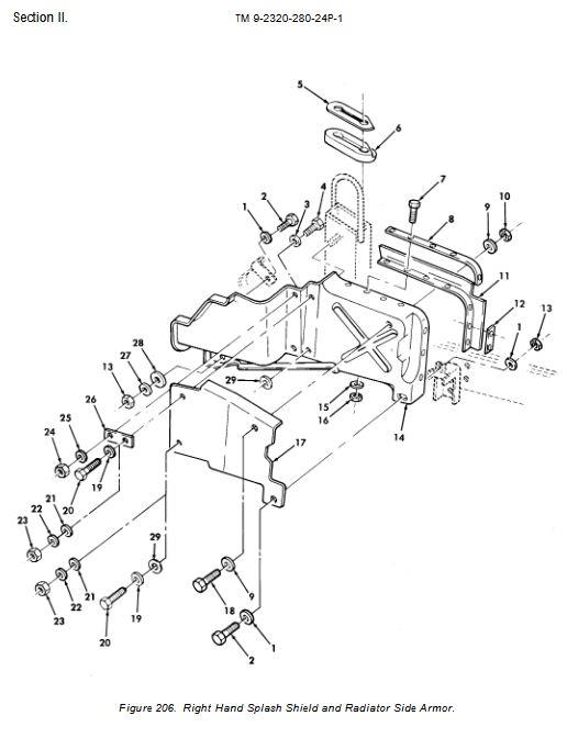 HM-1906 | HM-1906 Radiator Armor Plate Splash Guard Dia1.JPG