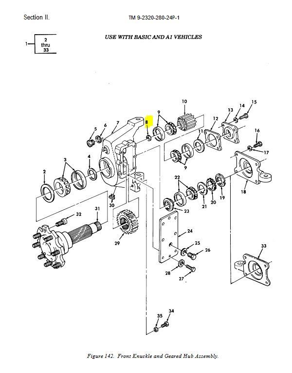 HM-2030 | HM-2030 Front Knuckle and Geared Hub Assembly Flat Washer HMMWV Dia (1).JPG