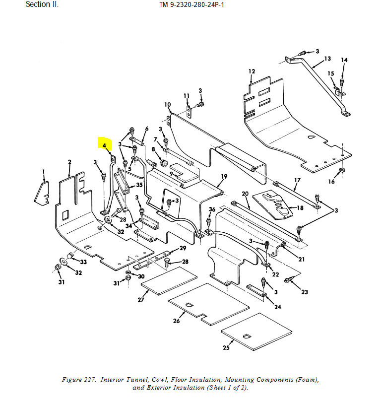 HM-3537 | HM-3537 Front Left Hand Cowl Interior Tunnel Mounting Metallic Bent Tube  Diagram (1).JPG