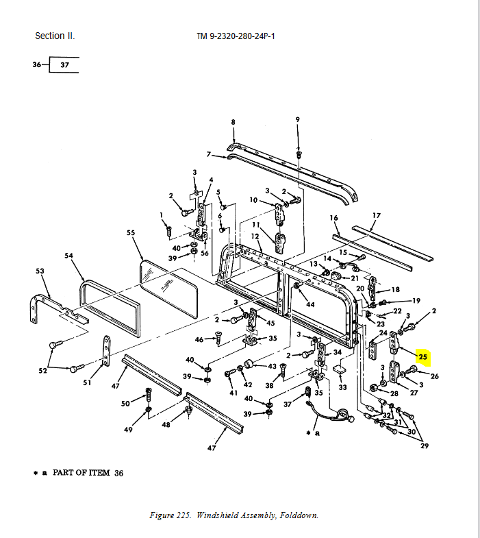 HM-3540 | HM-3540 Folddown Windshield Leaf Butt Hinge HMMWV Diagram(1).JPG