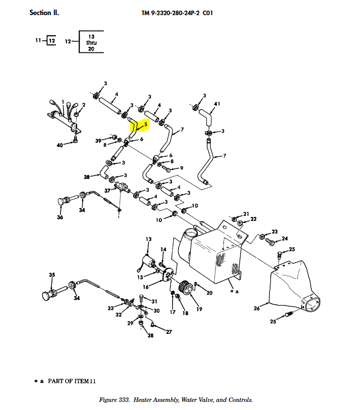 HM-3578 | HM-3578  Stainless Steel Bent Tube Heater Assembly Water Valve Controls HMMWV Dia (1).JPG
