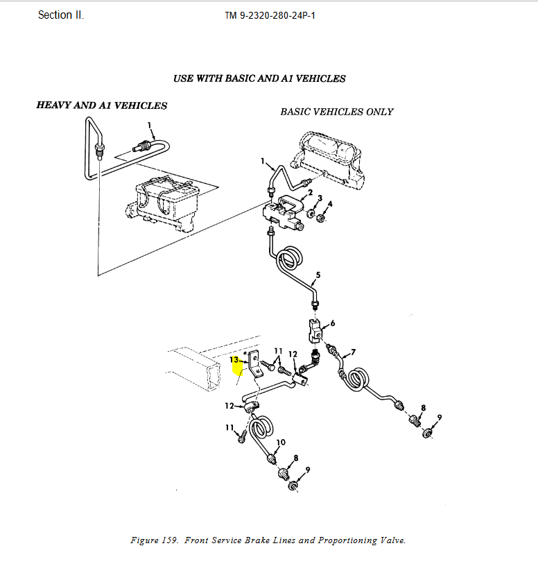 HM-3600 | HM-3600 Front Service Brake Lines Mounting Angle Bracket HMMWV Dia (1).JPG