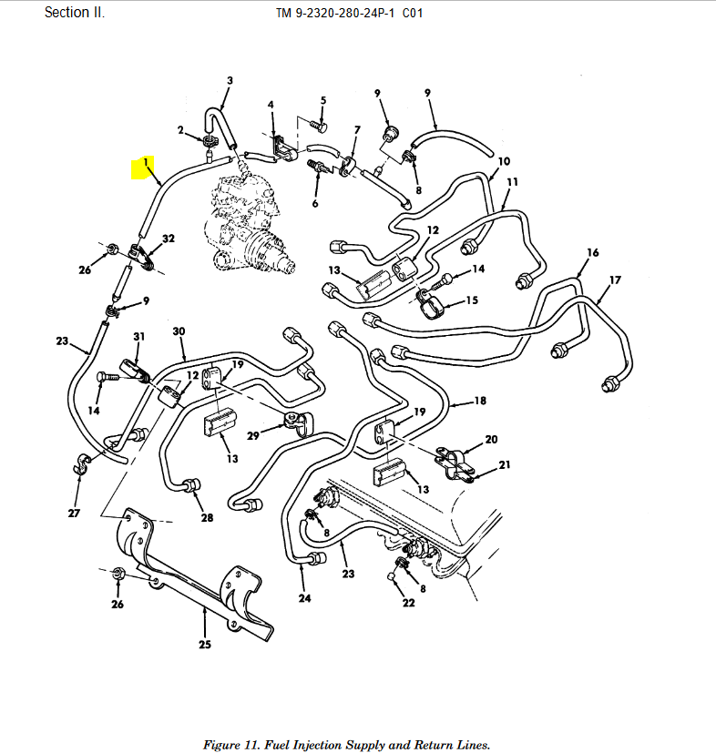 HM-3642 | HM-3642 Fuel Drain Metallic Bent Tube 6.5L Engine HMMWV DIA (12).JPG