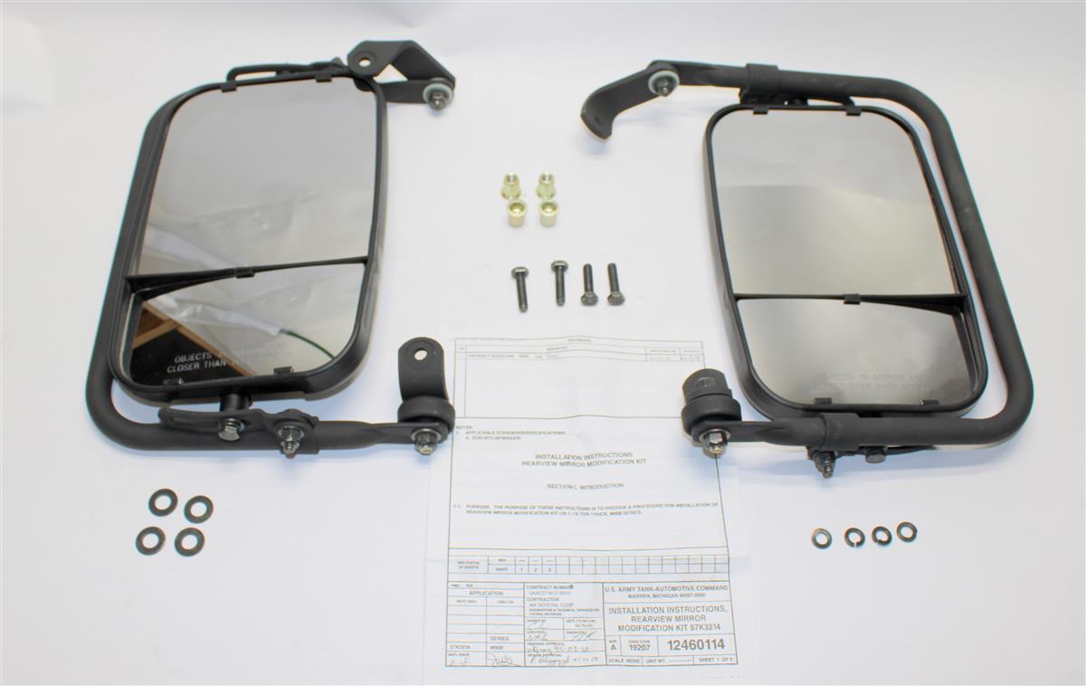 HM-3665 | HM-3665 Black Right and Left Rearview Mirror Kit with Hardware HMMWV (6).JPG