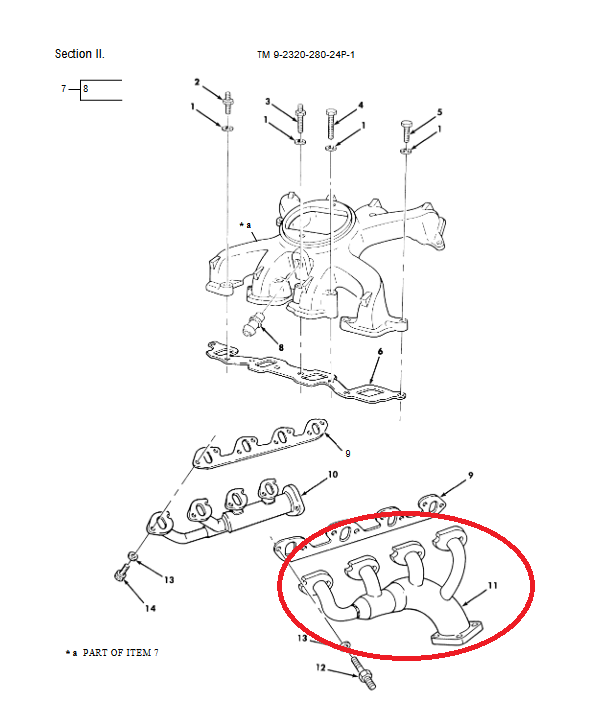 HM-366 | HM-366ExhaustManifoldShortVersion6.2Land6.5LDieselEngineHMMWV(MA).PNG