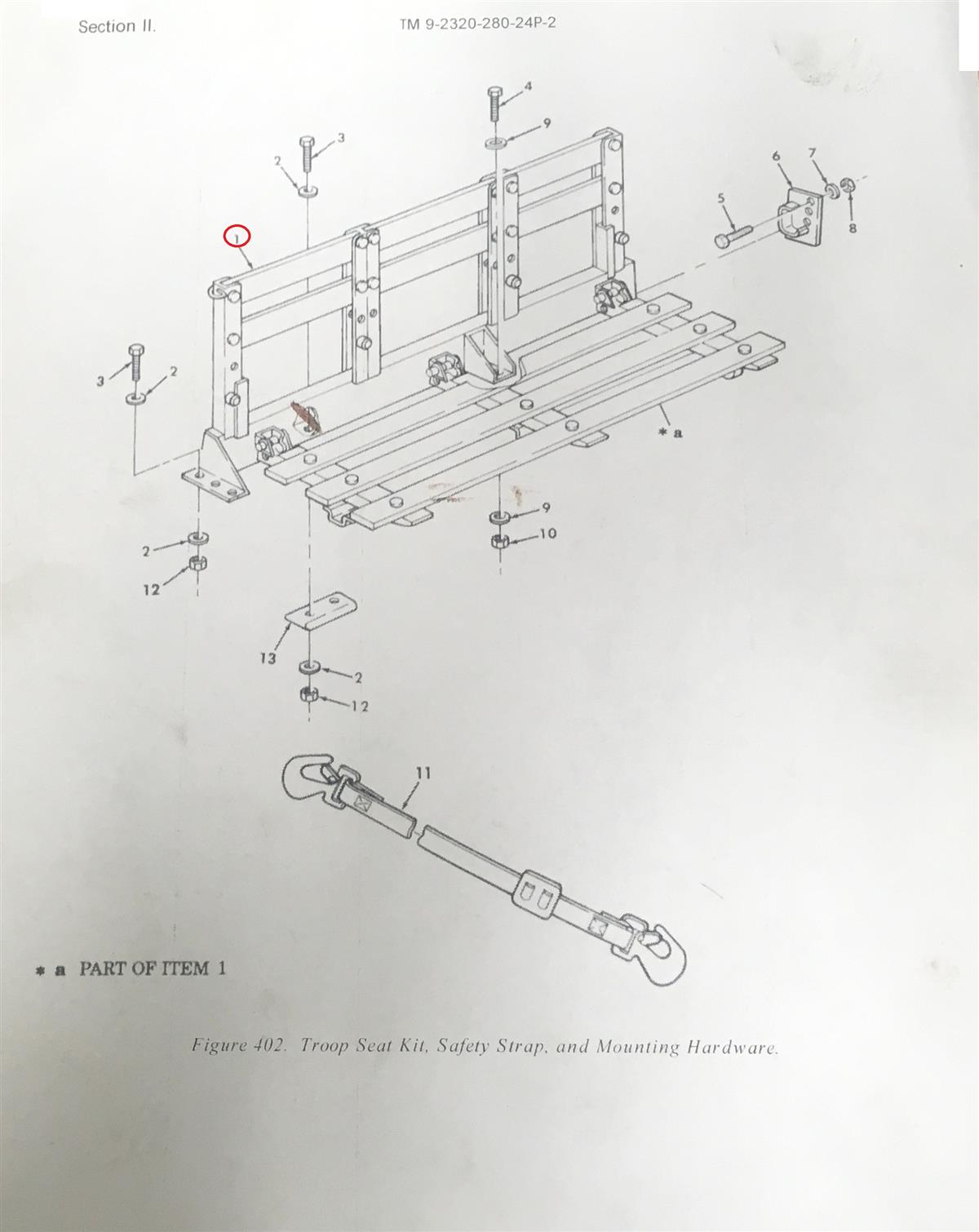HM-511GREENR | HM-511GREENR  HMMWV Right Troop Seat (24).JPG