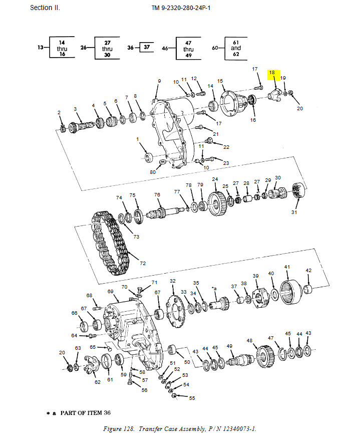 HM-7583 | HM-7583 Rear Yoke Flange and Slinger Transfer Case Output HMMWV DIA 1.JPG