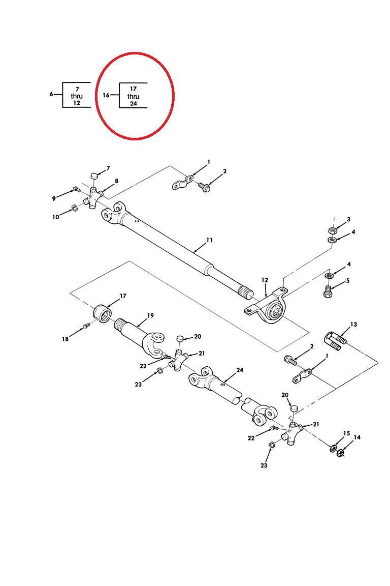 HM-976 | HM-976 HMMWV Front Axle Drive Propeller Shaft Parts Diagram.jpg