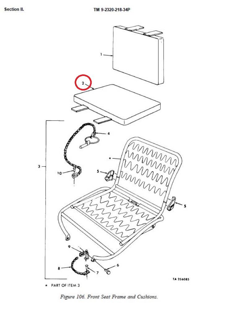 M151-133 | M151-133  Left  Driver Side Bottom Cushion (CANVAS) (5).JPG