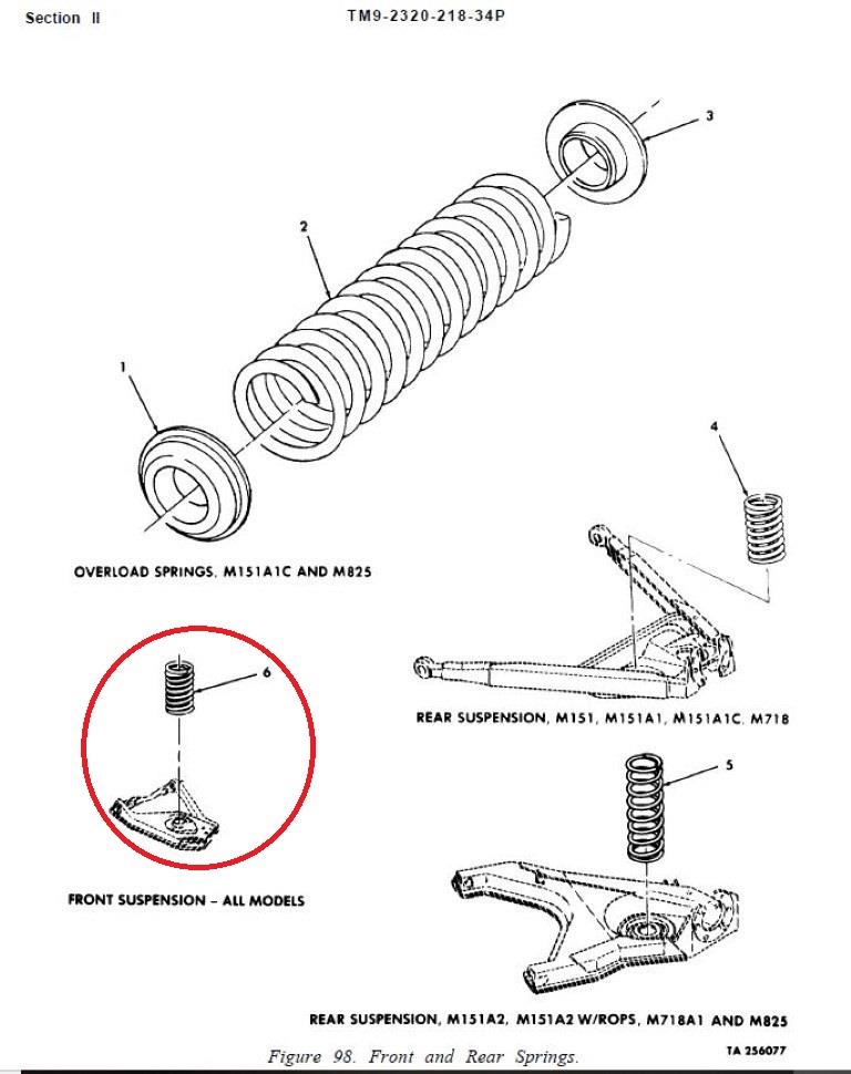 M151-148 | M151-148  M151 AM General MUTT Jeep Front Suspension Spring (3).JPG