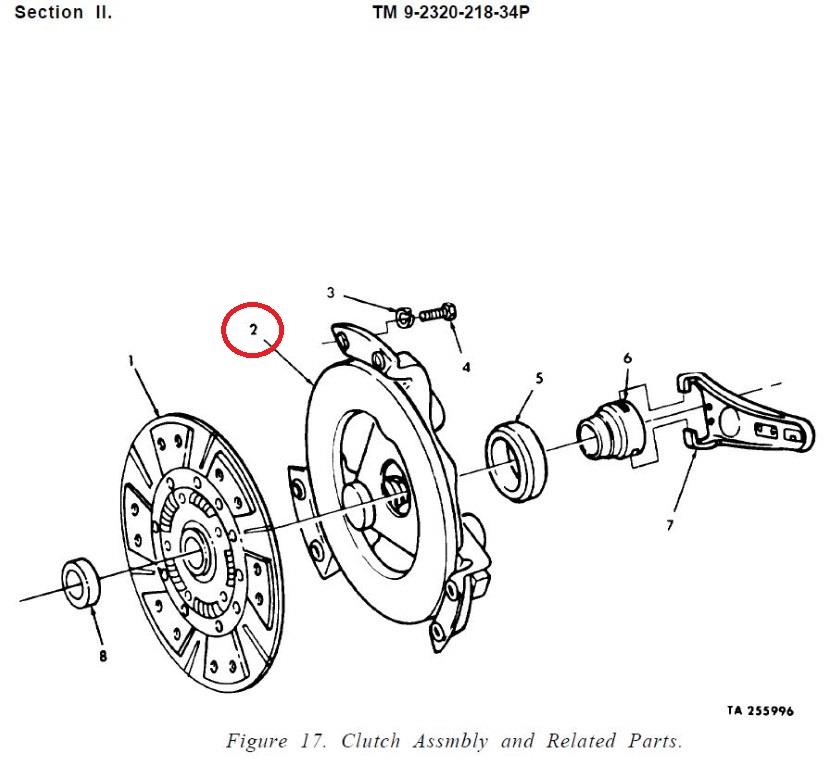M151-171 | M151-171  Clutch Cover Pressure Plate M151 AM General MUTT Jeep (5).JPG