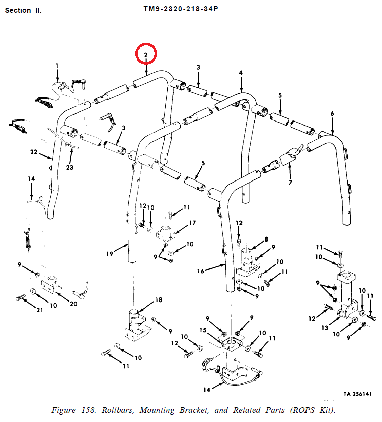 M151-204 | M151-204  ROPS Front Right Rollbar M151 Jeep (6).PNG