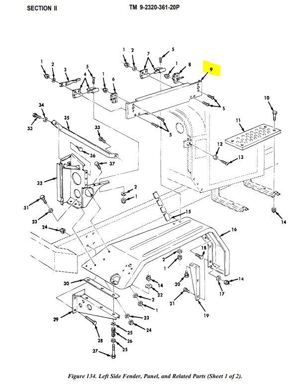 M35-202 | M35-202 Driver Left Side Engine Side Cover Dia1.JPG