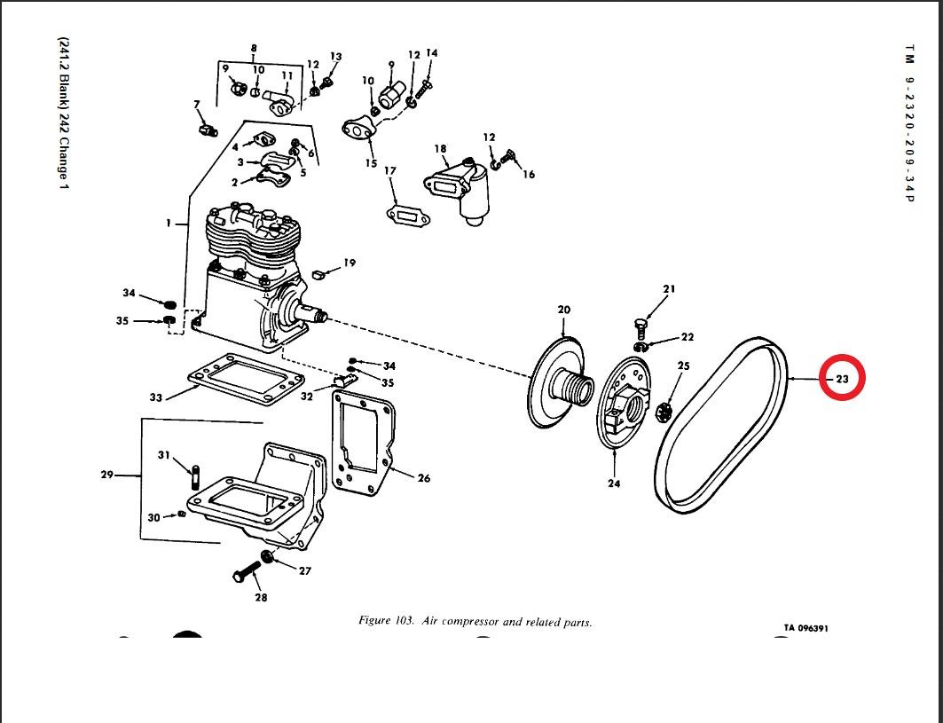 M35-422 | M35-422 Air Compressor Belt .jpg