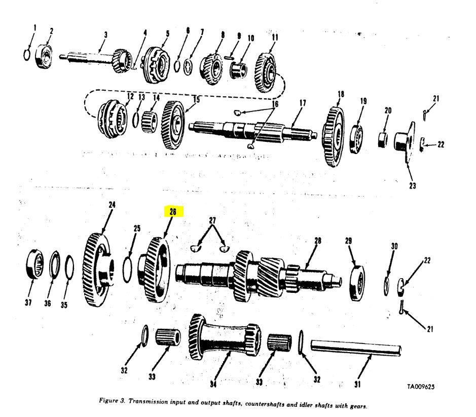 M35-510 | M35-510  Fourth Speed CounterShaft For 3052 Transmissions (10).JPG