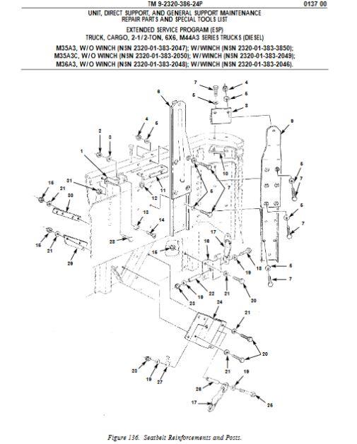 M35-735 | M35-735  Seatbelt Post Angle Bracket.JPG