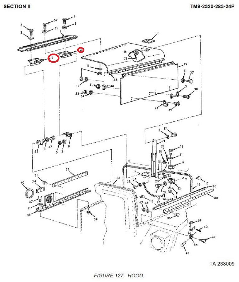 M9-1013 | M9-1013  Hood Pivot Assembly M915 (1).JPG