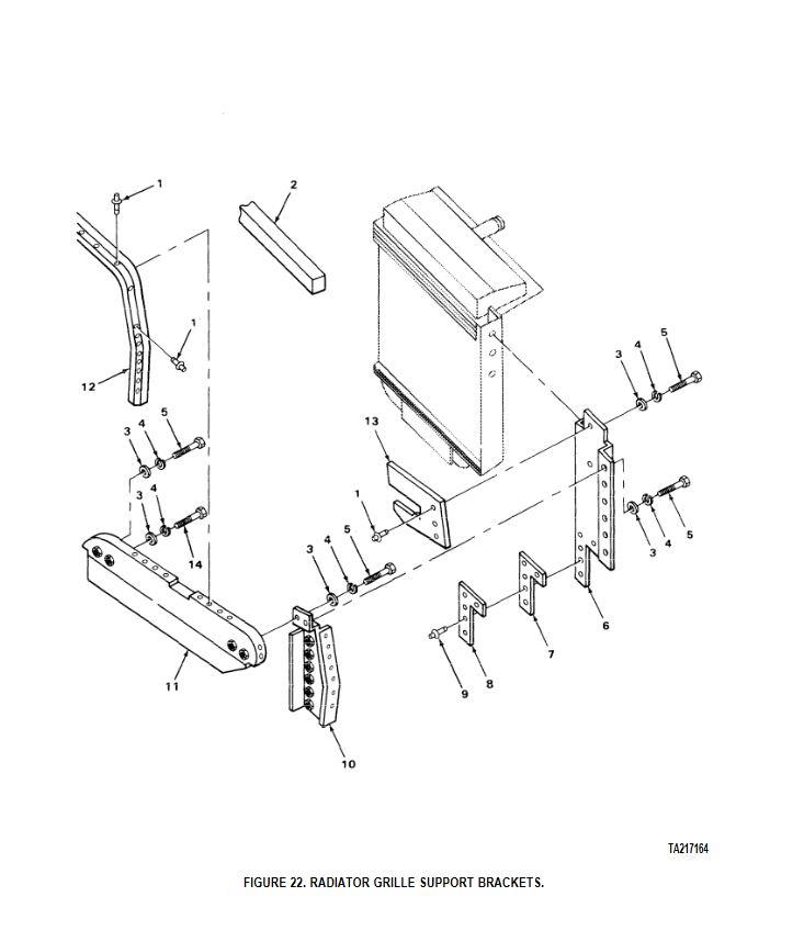 M9-1015 | M9-1015 Radiator Grille Re-Circulation Shield Bracket M915.JPG
