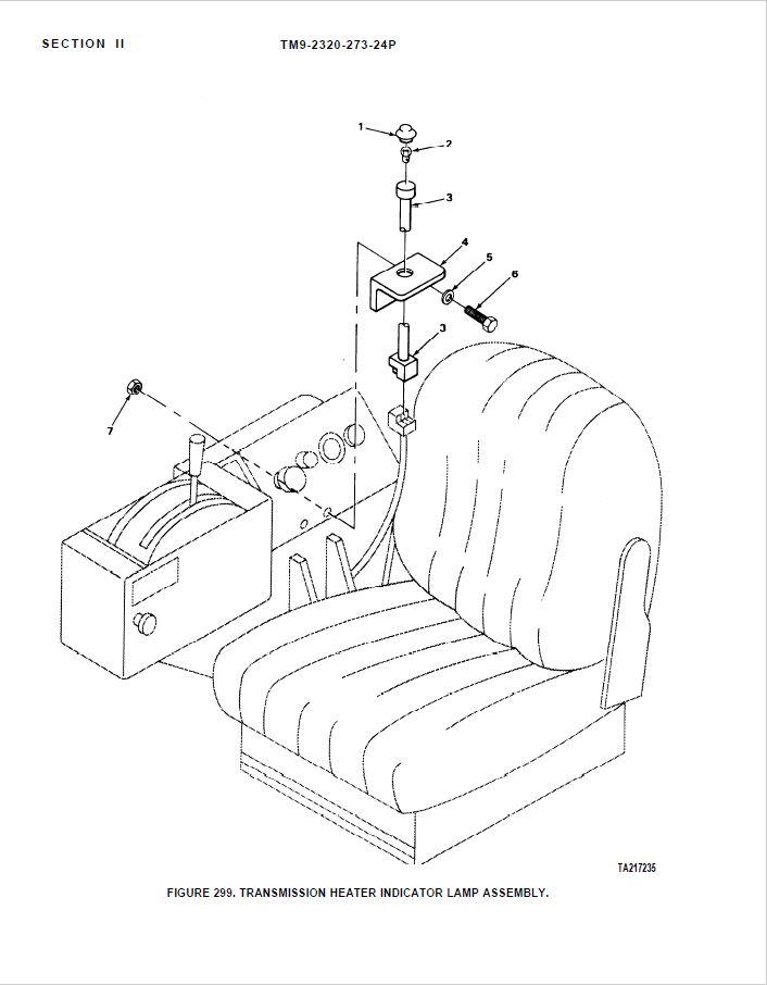 M9-1018 | M9-1018 Transmission Heater Indicator Lamp Wiring Harness M915.JPG