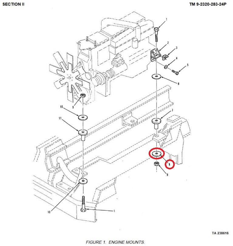 M9-1047 | M9-1047  Engine Mount Washer M915 (3).JPG