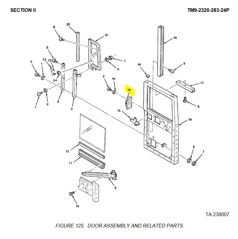 M9-6234 | M9-6234 Left Door Latch Receptacle M915 M916 Dia 1.JPG