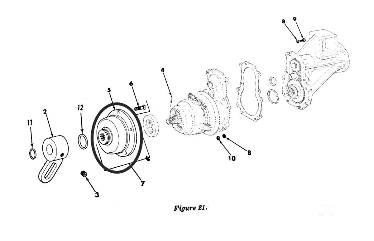 MU-200 | MU-200 Front Axle Wheel Flange Mule M274 Parts Diagram.JPG