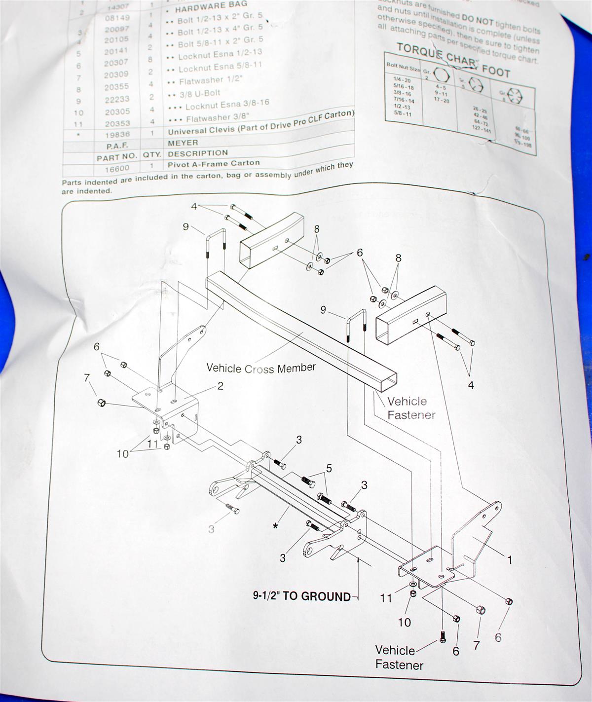 SNOW-071 | SNOW-071  Meyer Drive Pro Mount Kit Toyota Tacoma 4 x 4 Meyer Snow Plow (7).JPG