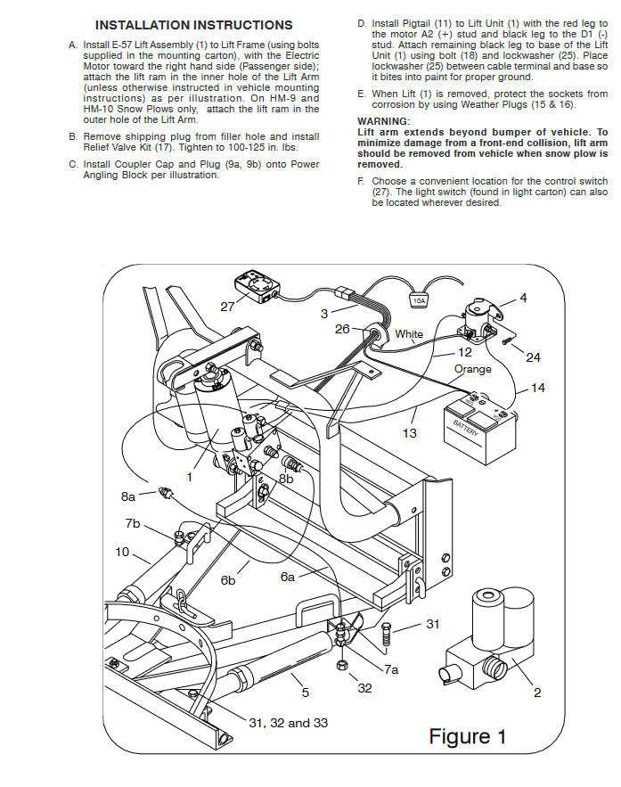 SNOW-083 | SNOW-083 Meyer E57H PA 12 Volt 2 x 12 Ram Electro Lift Hydraulic Pump Ki Dia (3).PNG