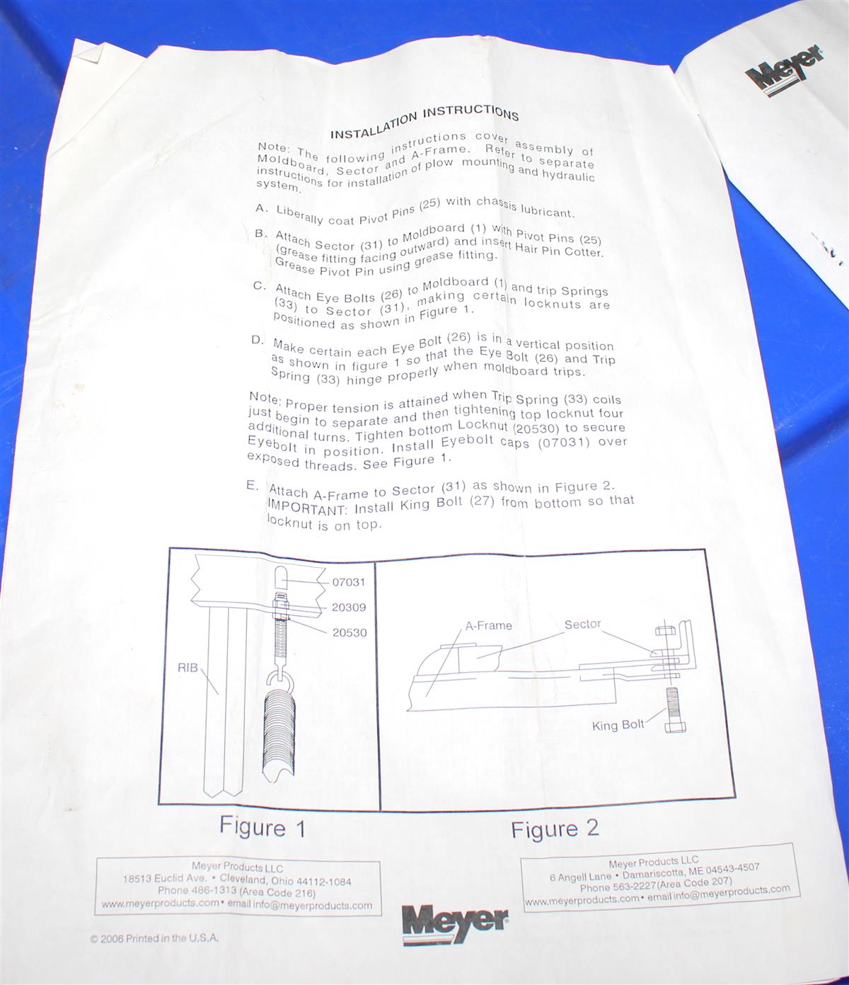 SNOW-090 | SNOW-090 Meyer Commercial Sector A Frame Sector Kit Meyer Snow Plow (23).JPG