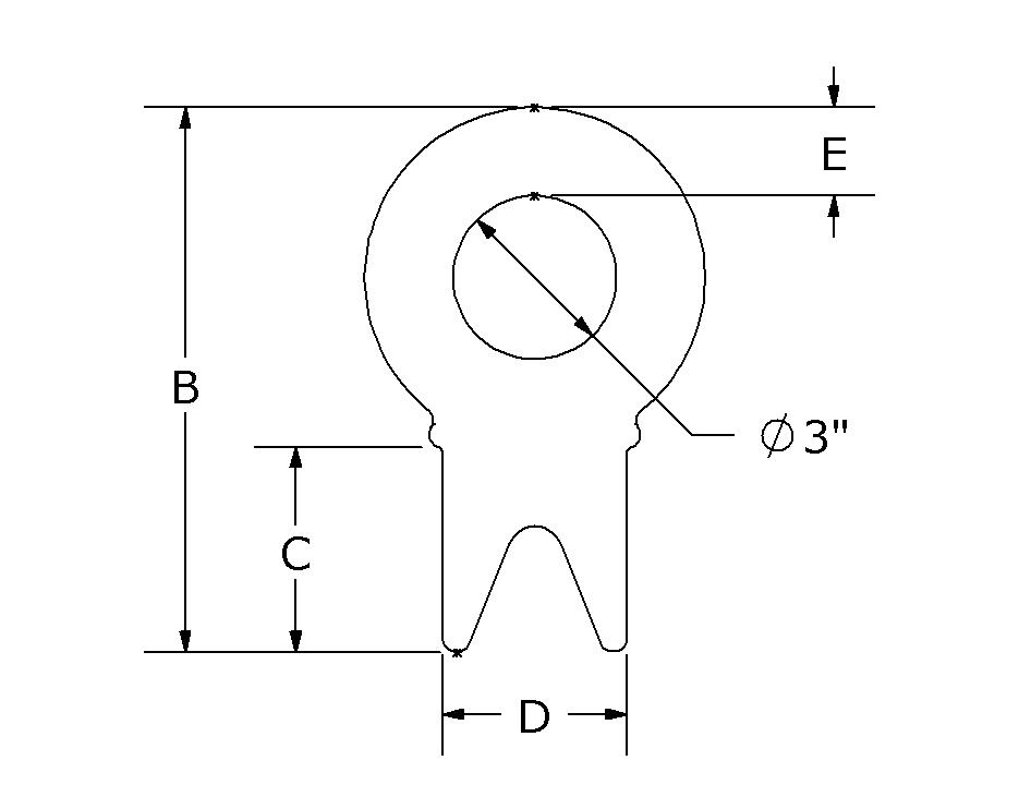 SP-1963 | SP-1963 Wallace Forge Model 0-51FT Weld On Fish Tail Tow Ring for Commercial Trucks NOS.jpg