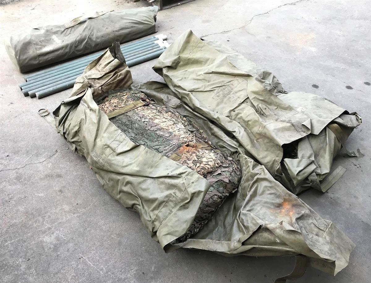 SP-2088 | SP-2088 Lightweight Camouflage Screen System Woodland Radar Scattering Type 2 Kit (9) (Large).JPG