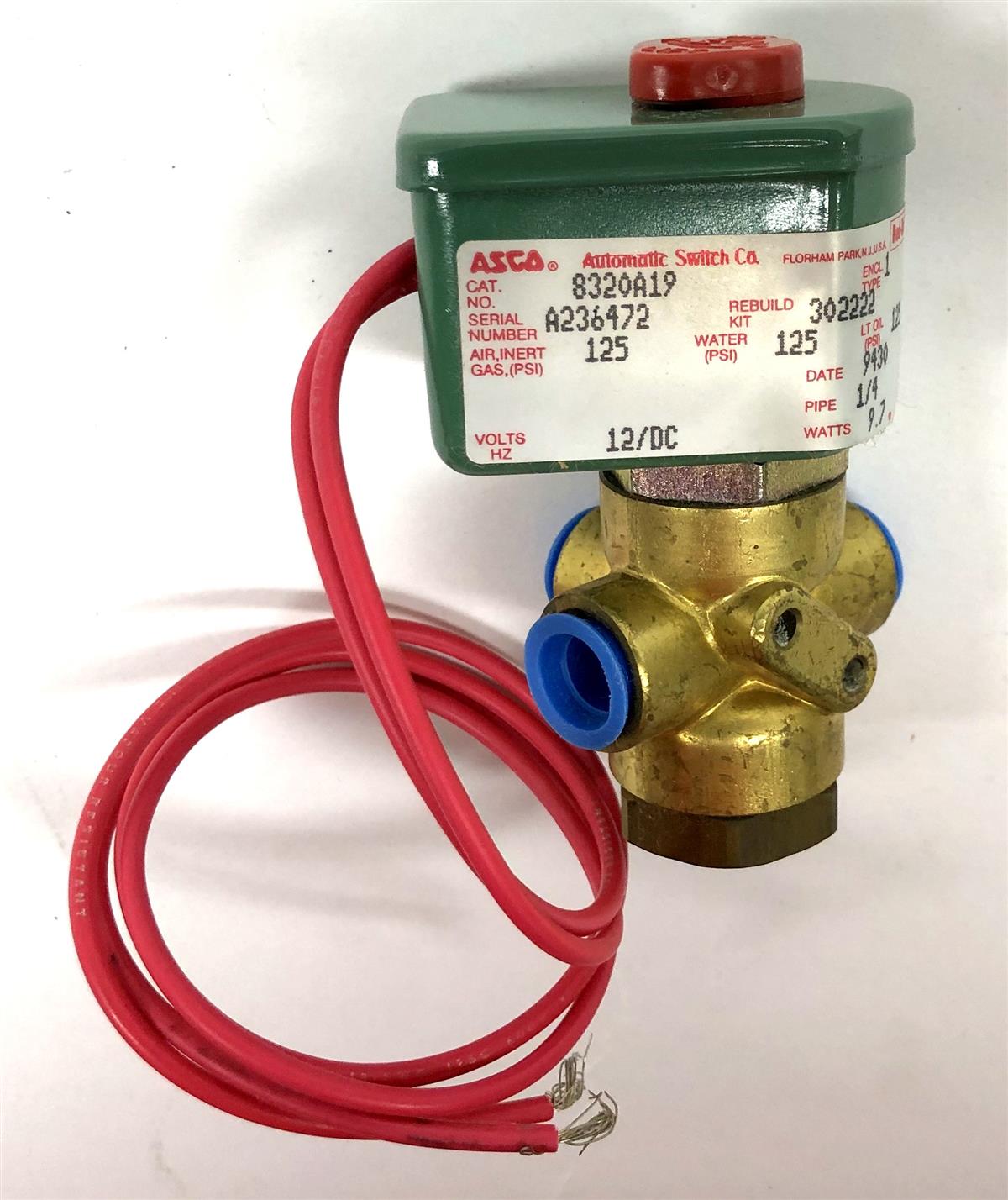 SP-2732 | SP-2732 12V ASCO Red Hat 3 Way Solenoid Valve  (1).JPG