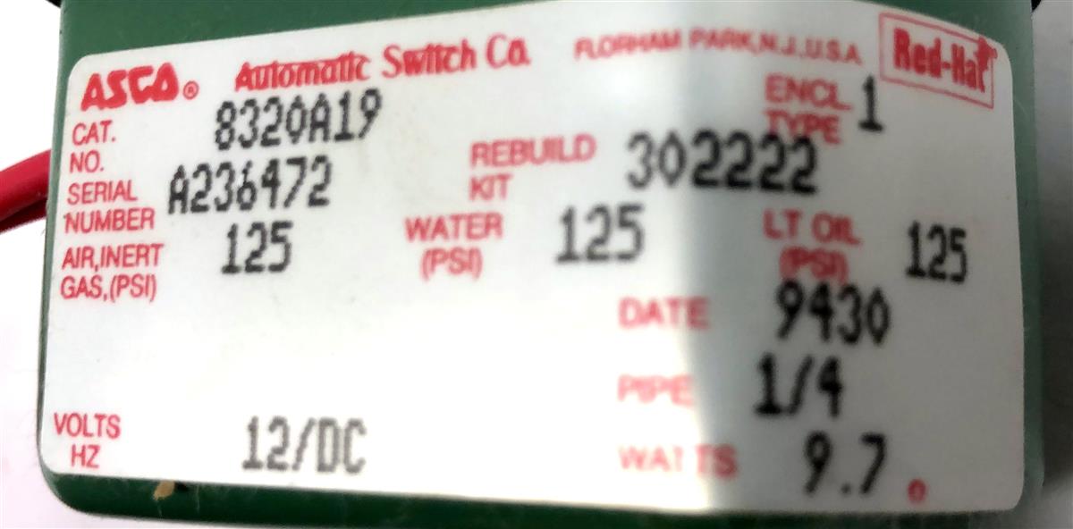 SP-2732 | SP-2732 12V ASCO Red Hat 3 Way Solenoid Valve  (3).JPG